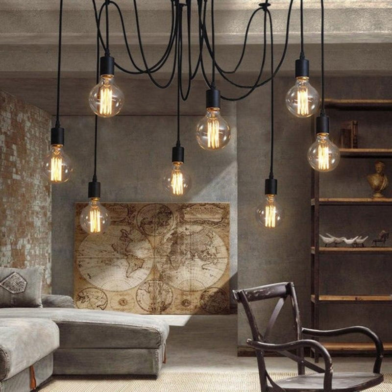 Multipendel Loftlampe Justerbart Multikabel Metal | FlexiBeam