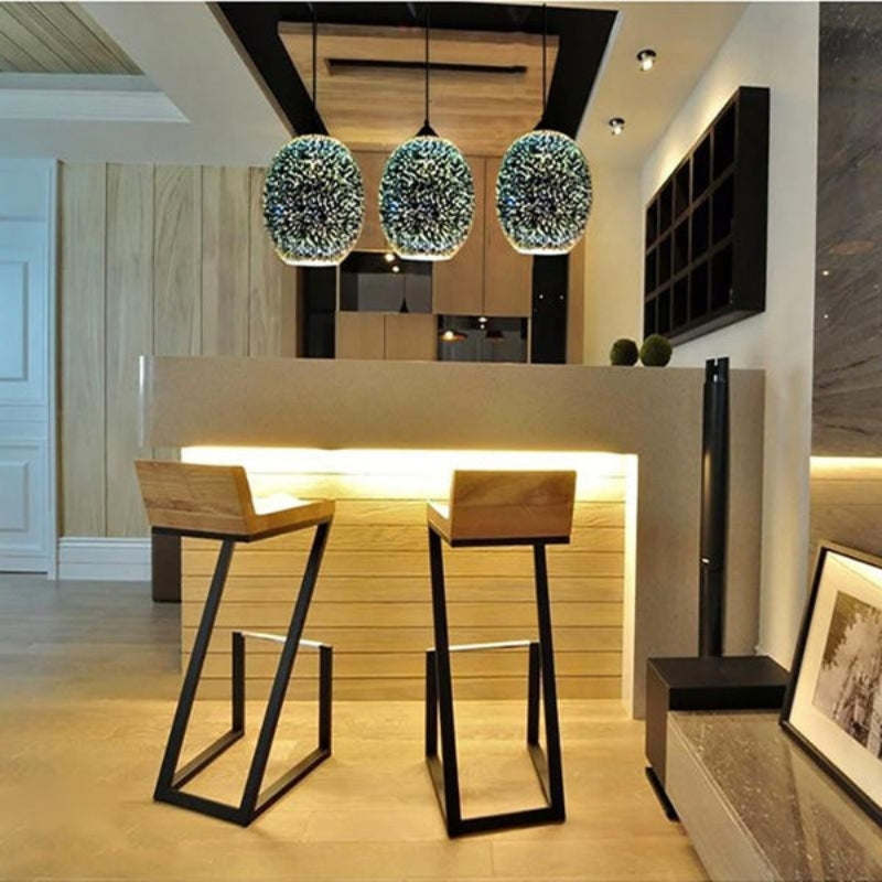 Pendellampe Glas Metal Rebophæng Accentbelysning | LumaRope