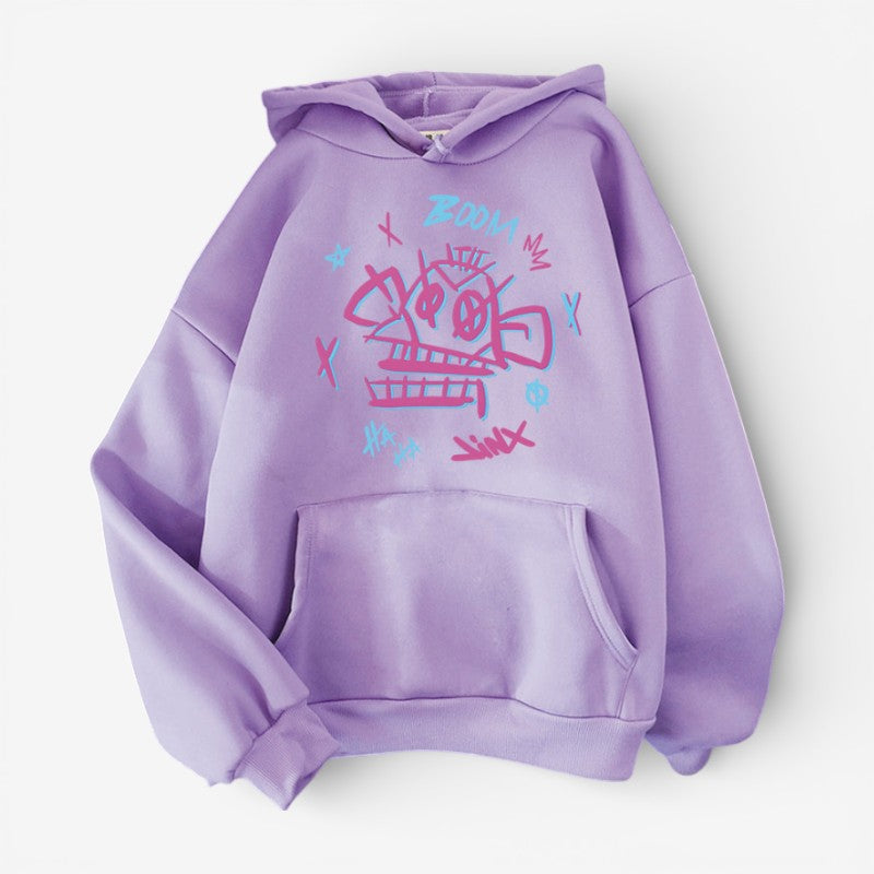 Kaelric Street Print Hoodie