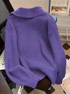 Grov Striktrøje Knapper Afslappet Pasform Varm Komfort | Bravon