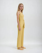 Polyester Jumpsuit Met Glitterdesign En Tailleband-Jumpsuits-Velani-Velani