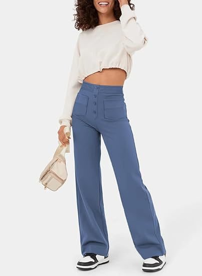 Bukser Høj Talje Stretch Komfort Regular Fit | Ynera