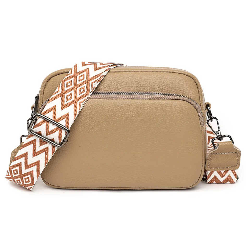 Messenger Taske Dame Ægte Læder Kompakt Crossbody Casual Hverdag Klassisk | Elettra