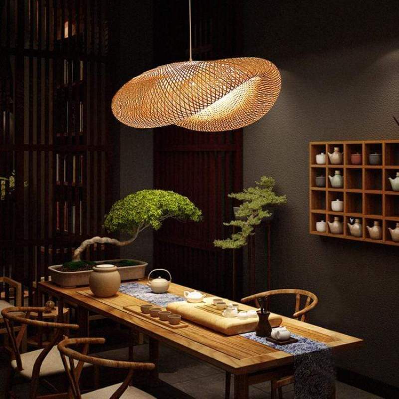 Pendellampe Bambus Boho LED | Luminara