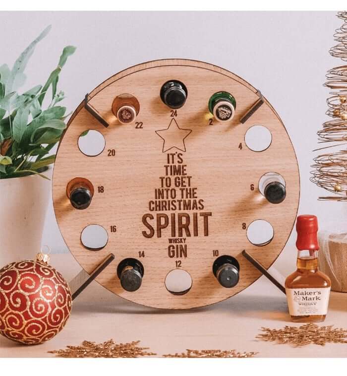 Adventskalender Træ 24 Rum Juletræ Julekrans Genanvendelig | Brigida