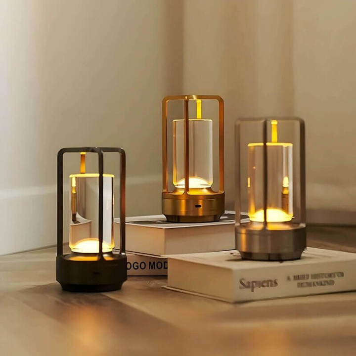 Bordlampe Trådløs Genopladelig LED Krystal | Lucentia
