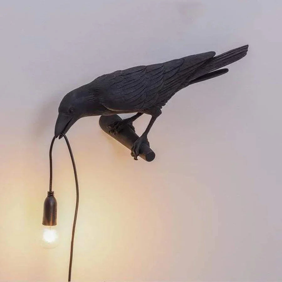 Bordlampe Ravnefigur Keramisk Design | Corvessa