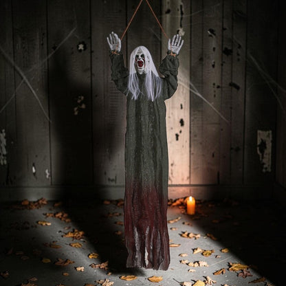 Halloween Hængedekoration Spøgelse med Langt Hår | PhantomMove