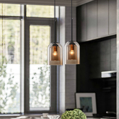 LED Pendellampe Glas Justerbar Moderne Belysning | LumiDrop