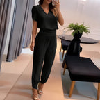 Bluse og Bukser Sæt Elegant Komfort Polyester | Velmora