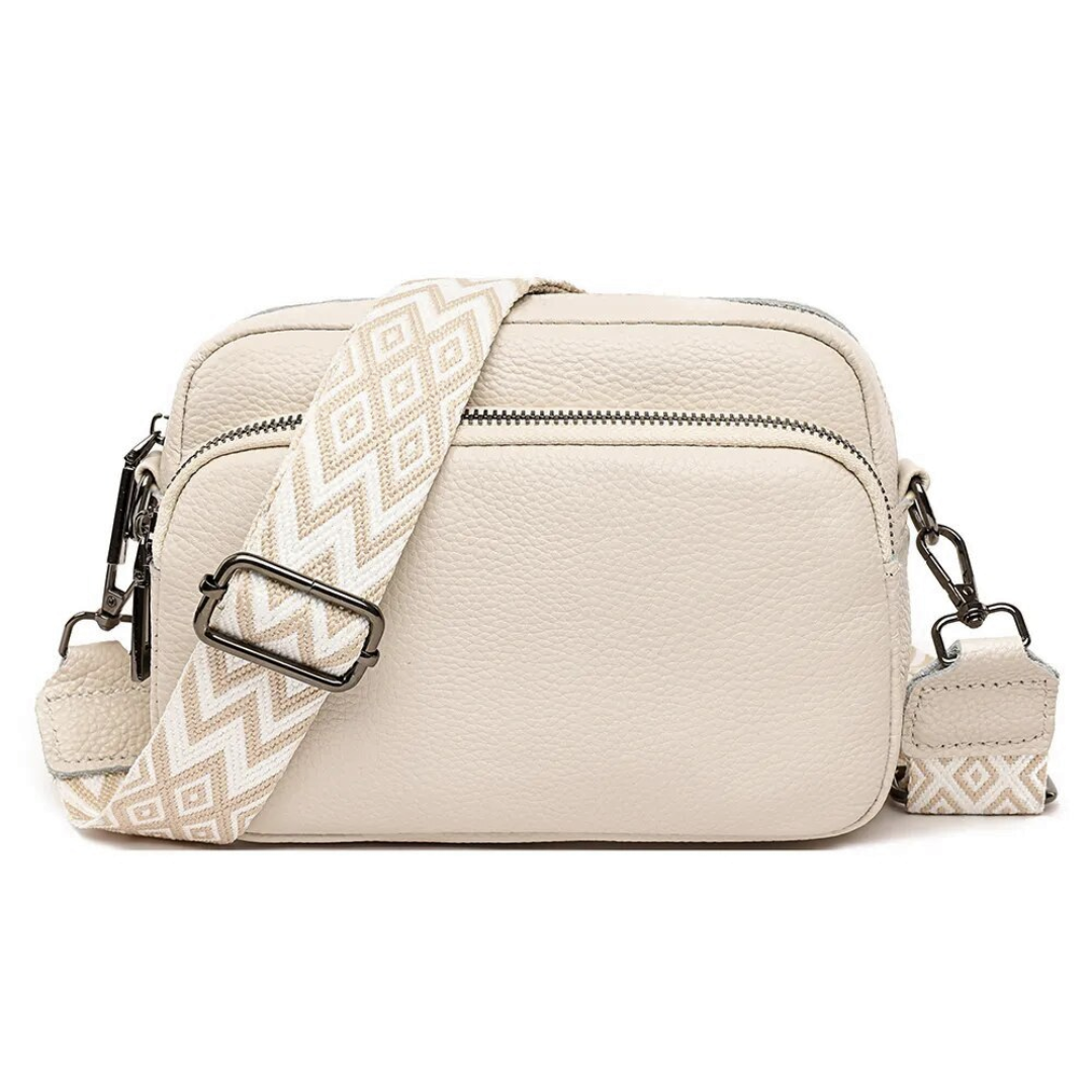 Messenger Taske Dame Ægte Læder Kompakt Crossbody Casual Hverdag Klassisk | Elettra