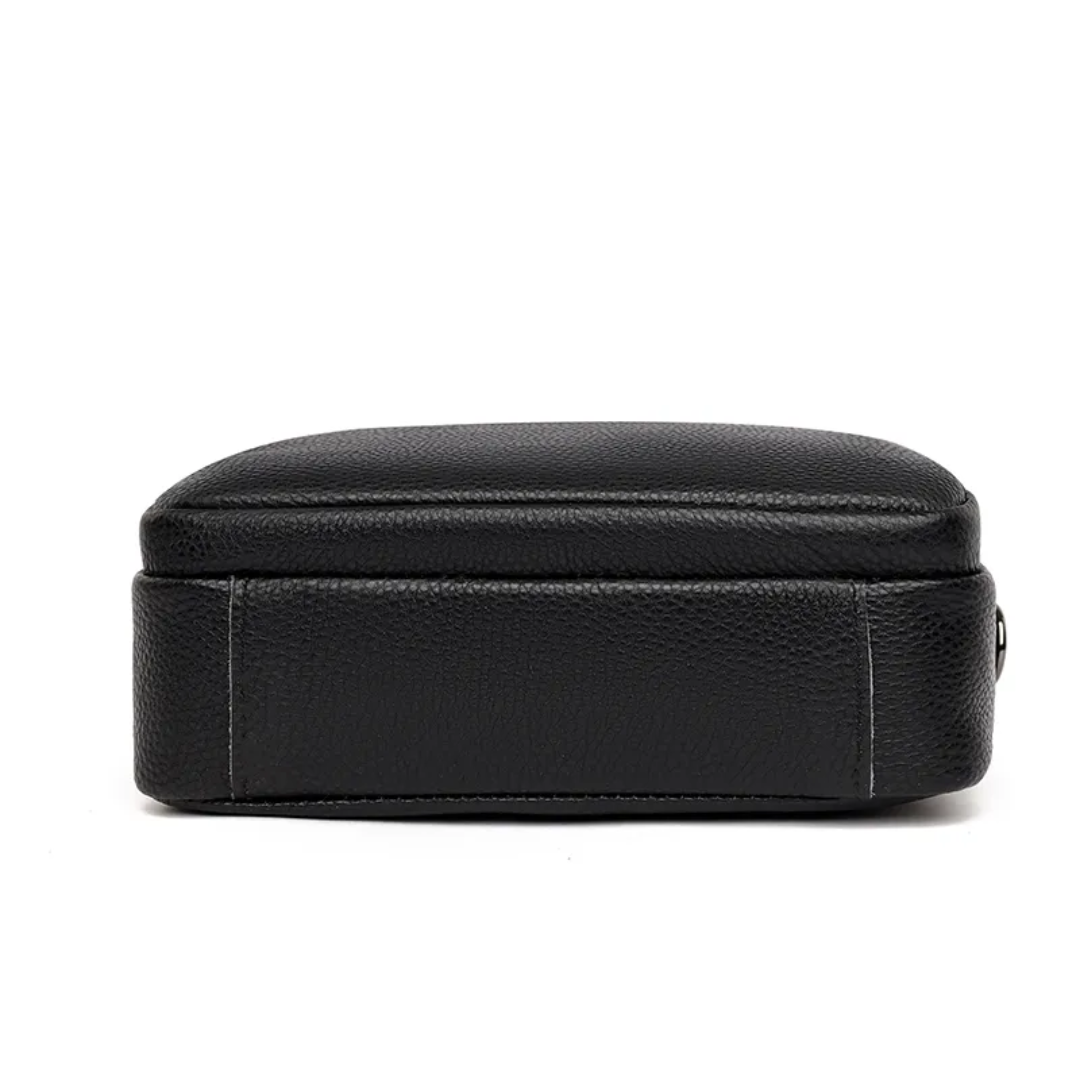 Messenger Taske Dame Ægte Læder Kompakt Crossbody Casual Hverdag Klassisk | Elettra