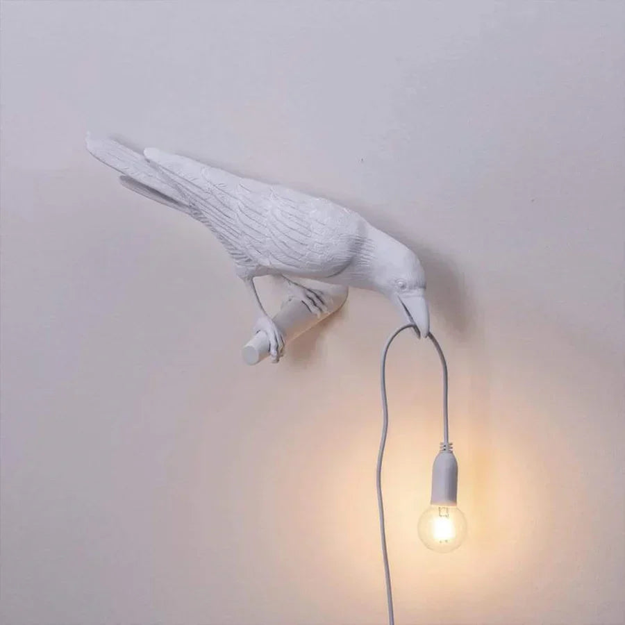 Bordlampe Ravnefigur Keramisk Design | Corvessa