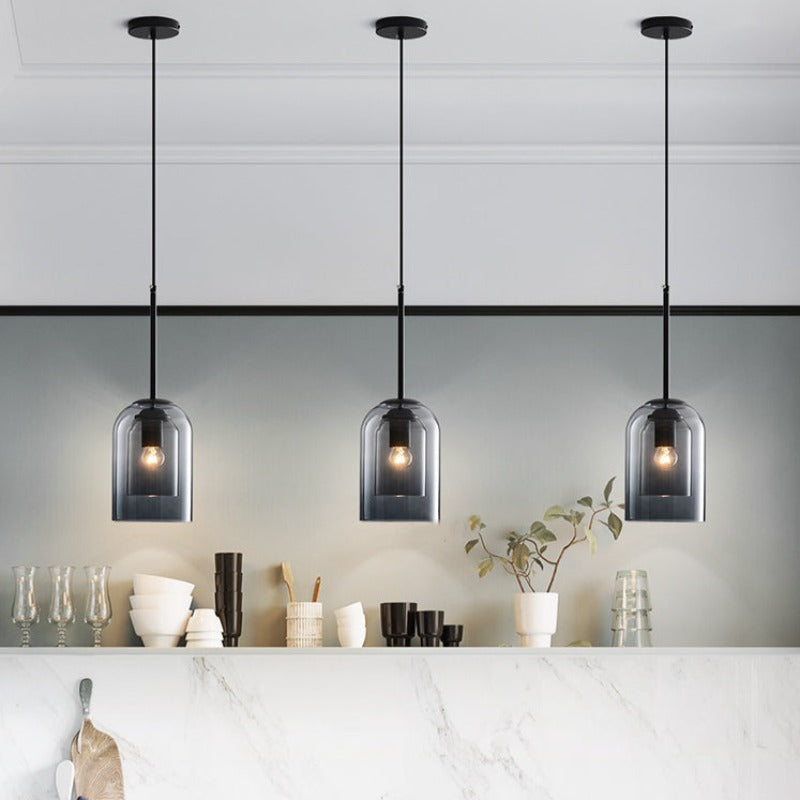 LED Pendellampe Glas Justerbar Moderne Belysning | LumiDrop