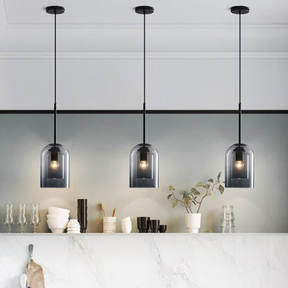 LED Pendellampe Glas Justerbar Moderne Belysning | LumiDrop