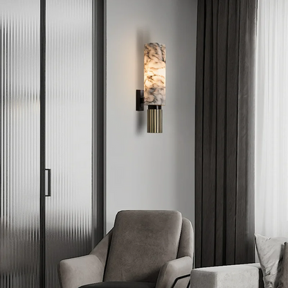 LED Væglampe Marmor Kobber Elegant Belysning | Ariana