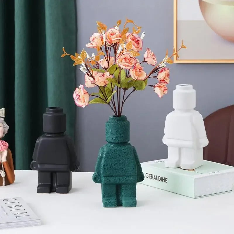 Vase med Kreativt Lego Inspireret Design | Novaro