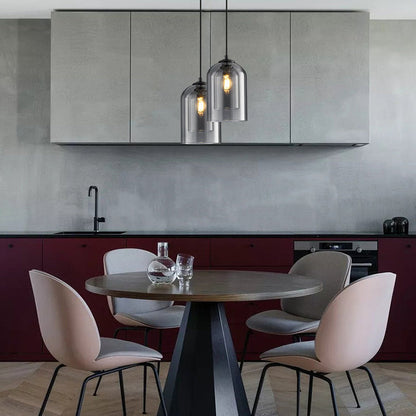 LED Pendellampe Glas Justerbar Moderne Belysning | LumiDrop