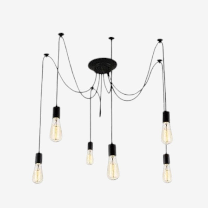 Multipendel Loftlampe Justerbart Multikabel Metal | FlexiBeam
