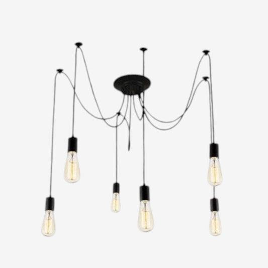 Multipendel Loftlampe Justerbart Multikabel Metal | FlexiBeam