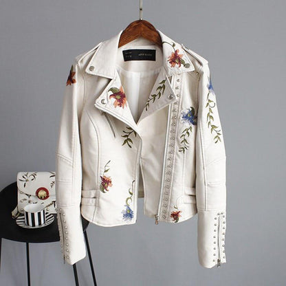 Jakke Blomsterprint Lynlås Casual Komfort | Florina