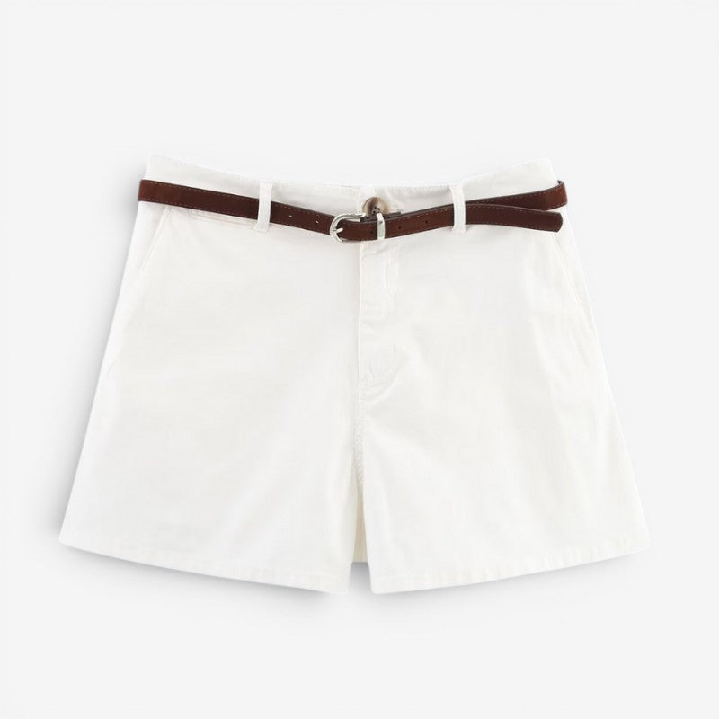 Dameshorts Løs Pasform Bælte Komfort | Freyla