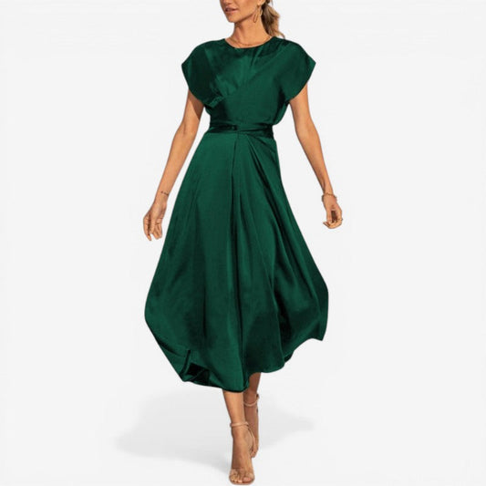 Kjole Ærmeløs Wrap Talje Løs Pasform Casual | Valencia