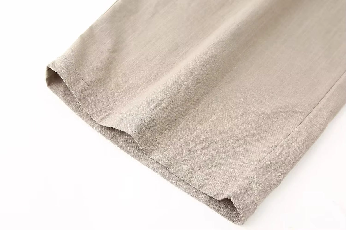 Sæt 2-delt Blazer V-Hals Wide Leg | Estrella