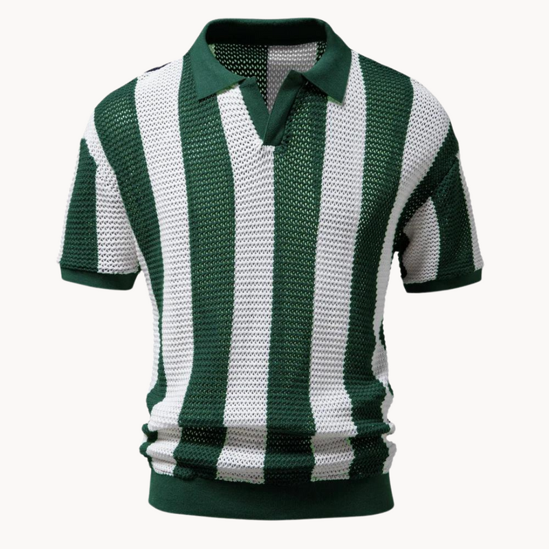 Polo Slim Fit Kortærmet Åben Krave Komfort | Alviro