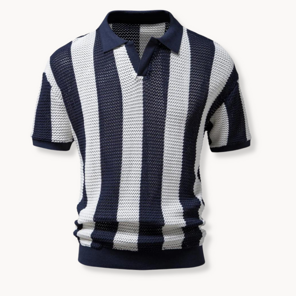 Polo Slim Fit Kortærmet Åben Krave Komfort | Alviro