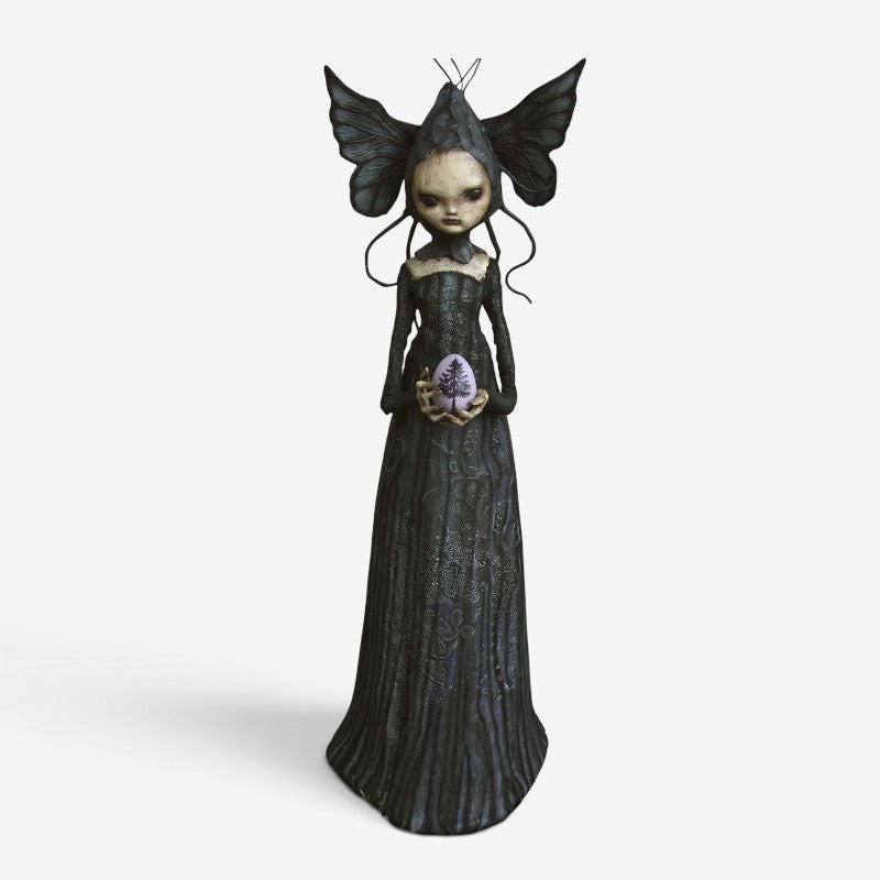 Gotisk Heksefigur med Dekorativ Stav Halloween Resin | ShadowHex