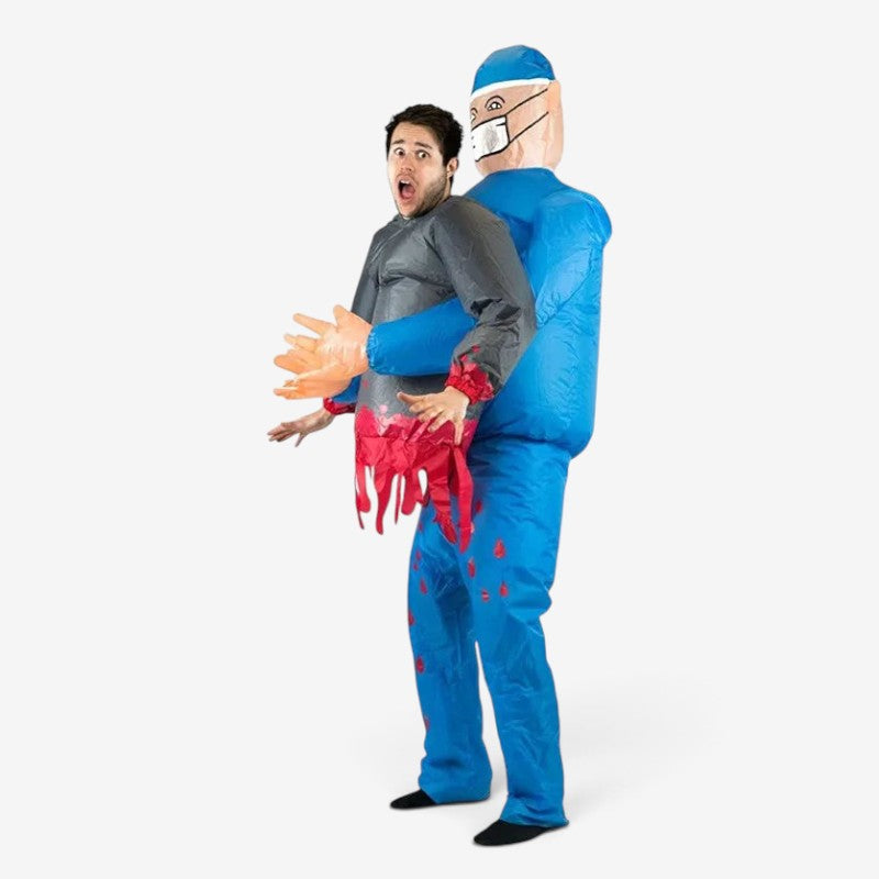 Oppusteligt Kirurgkostume Spøgelsesdesign Halloween | GhostMedic