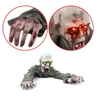 Zombie Dekoration Kravlende LED Sensor | GraveCrawler