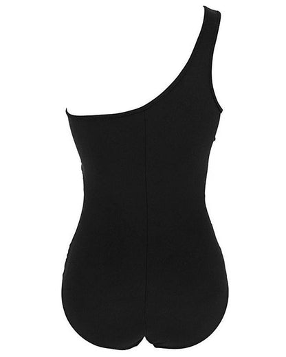 Badedragt asymmetrisk mesh shaping pushup | Selvara
