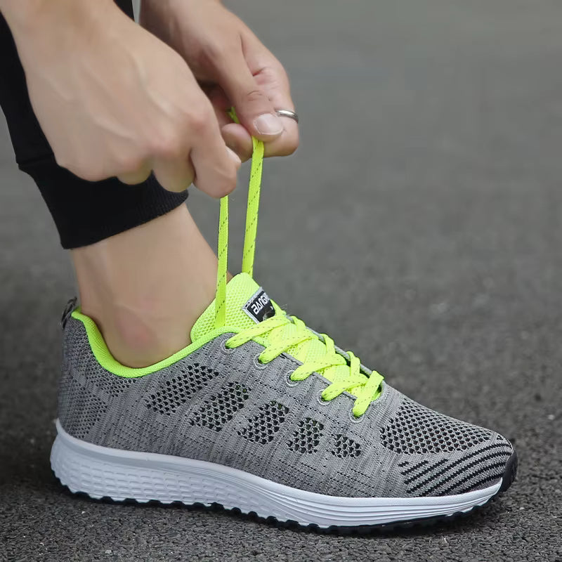 Dame Sneakers Åndbare Mesh Low-Top Komfort | Wernitz