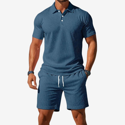Herresæt Polo Kortærmet Komfort | Halvorn