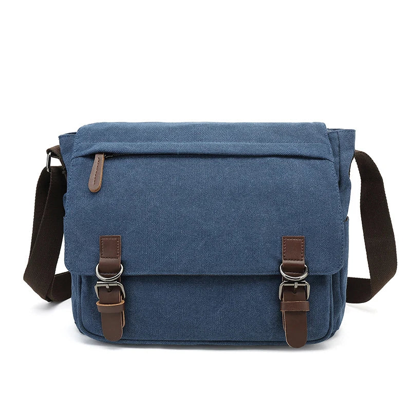 Skuldertaske Canvas Crossbody Unisex Justerbar Rummelig Hverdag Arbejde Rejse | Dario