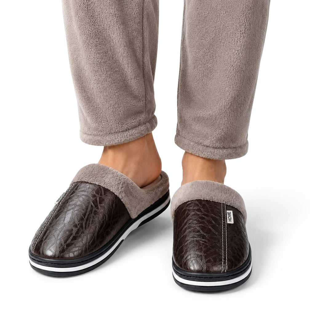 Isolerede slippers med kunstig pels og praktisk design | Norvik