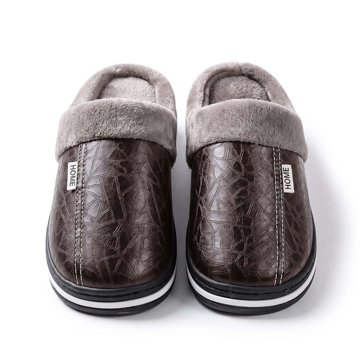 Isolerede slippers med kunstig pels og praktisk design | Norvik