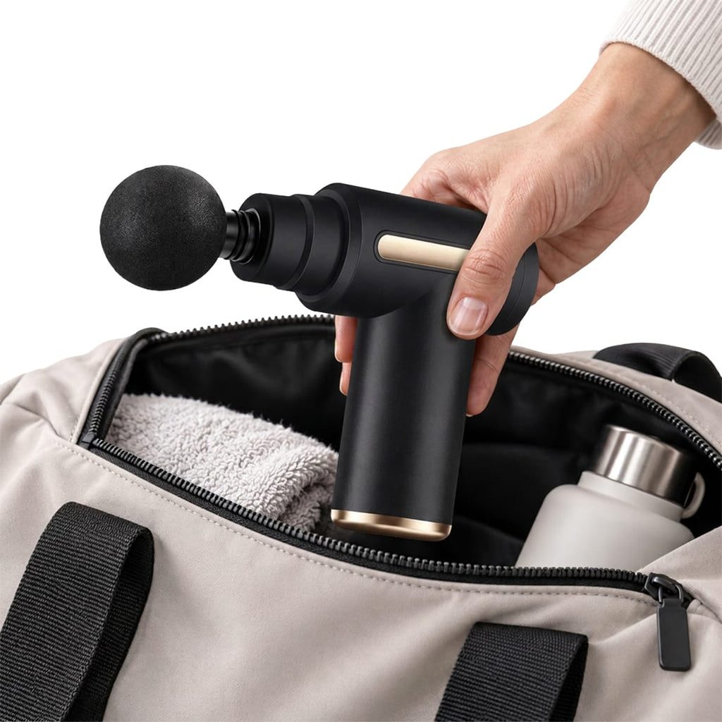 Kompakt mini massagepistol med USB-opladning og pulserende vibrationer | Marceau