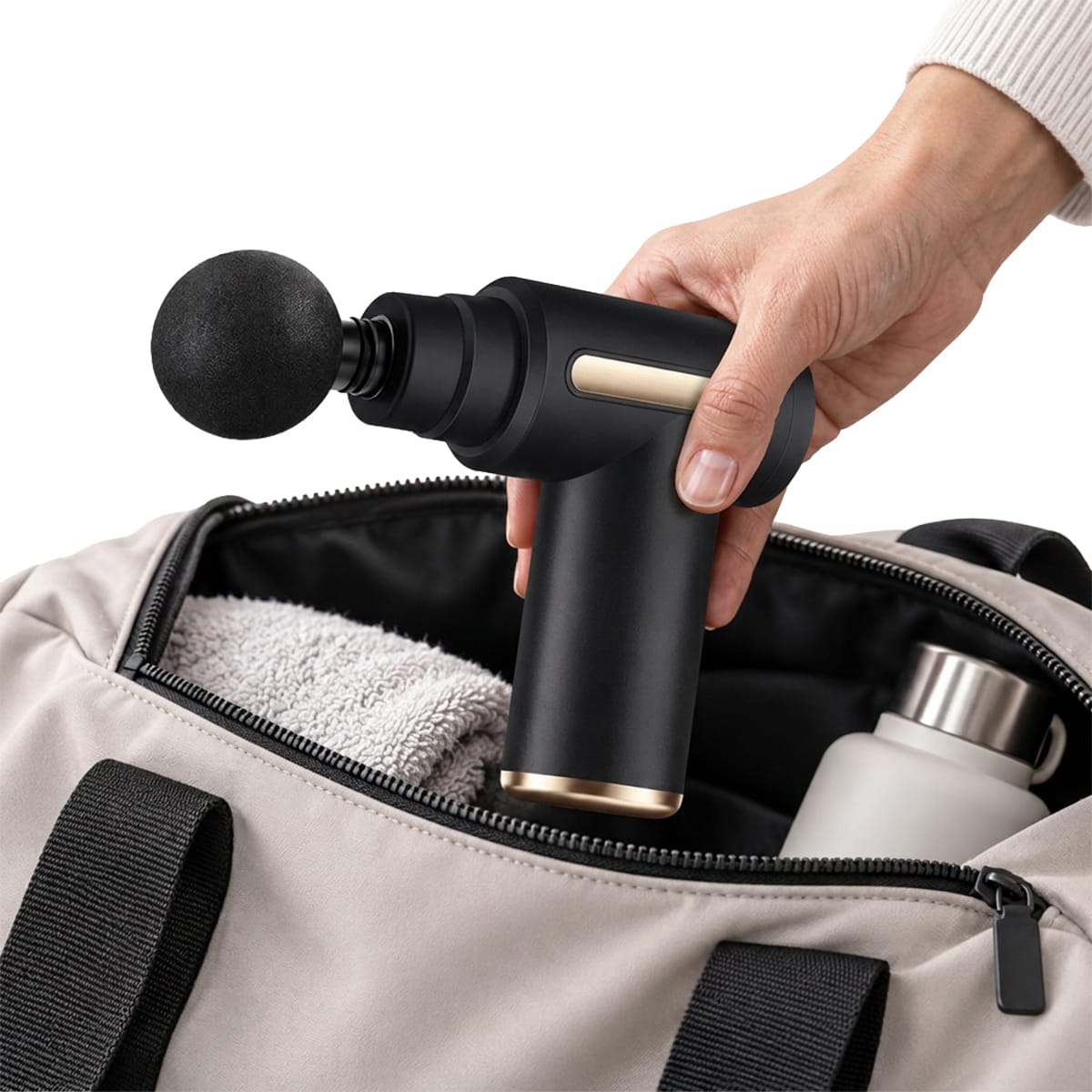Kompakt mini massagepistol med USB-opladning og pulserende vibrationer | Marceau