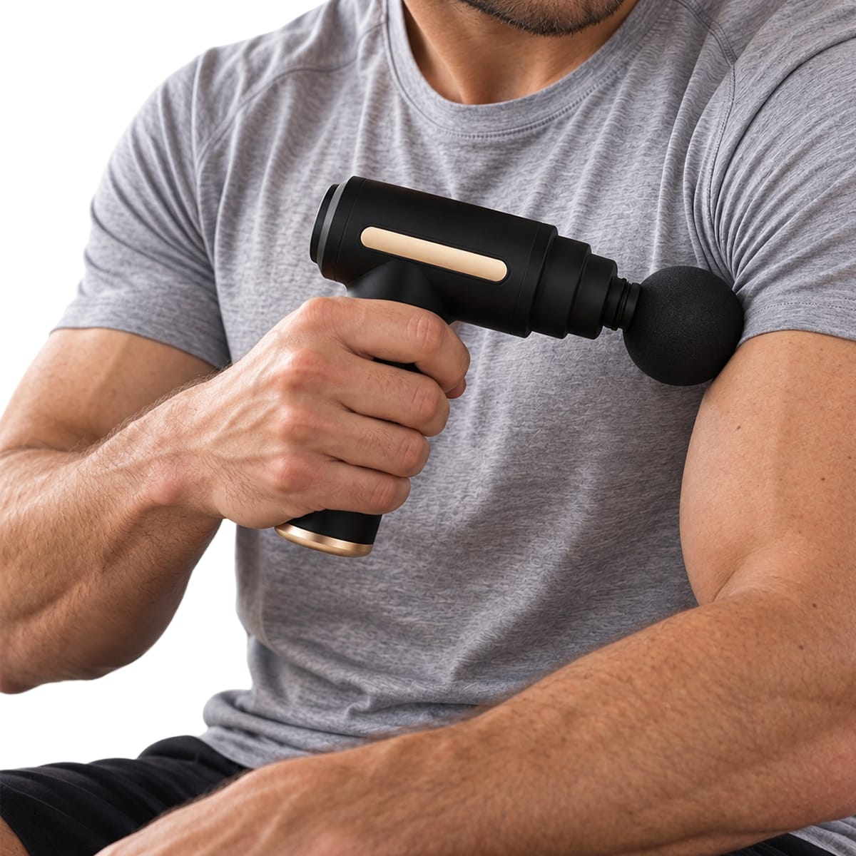 Kompakt mini massagepistol med USB-opladning og pulserende vibrationer | Marceau