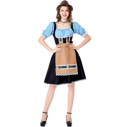 Dame Dirndl Snøreliv Broderet Forklæde | Hannah
