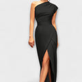 Kjole Asymmetrisk One Shoulder Maxi Løs Pasform | Virel