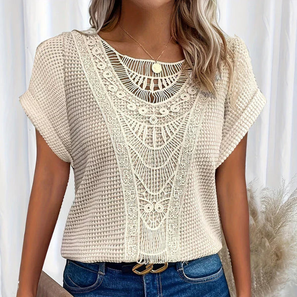 Dame Top Åndbar Loose Pasform Elegant | Virella