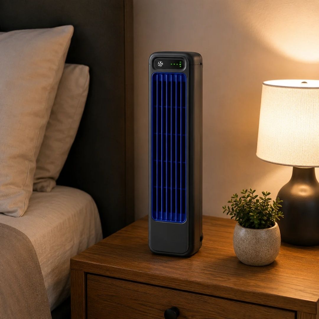 Bladløs Tårnventilator med Fjernbetjening | AeroPulse