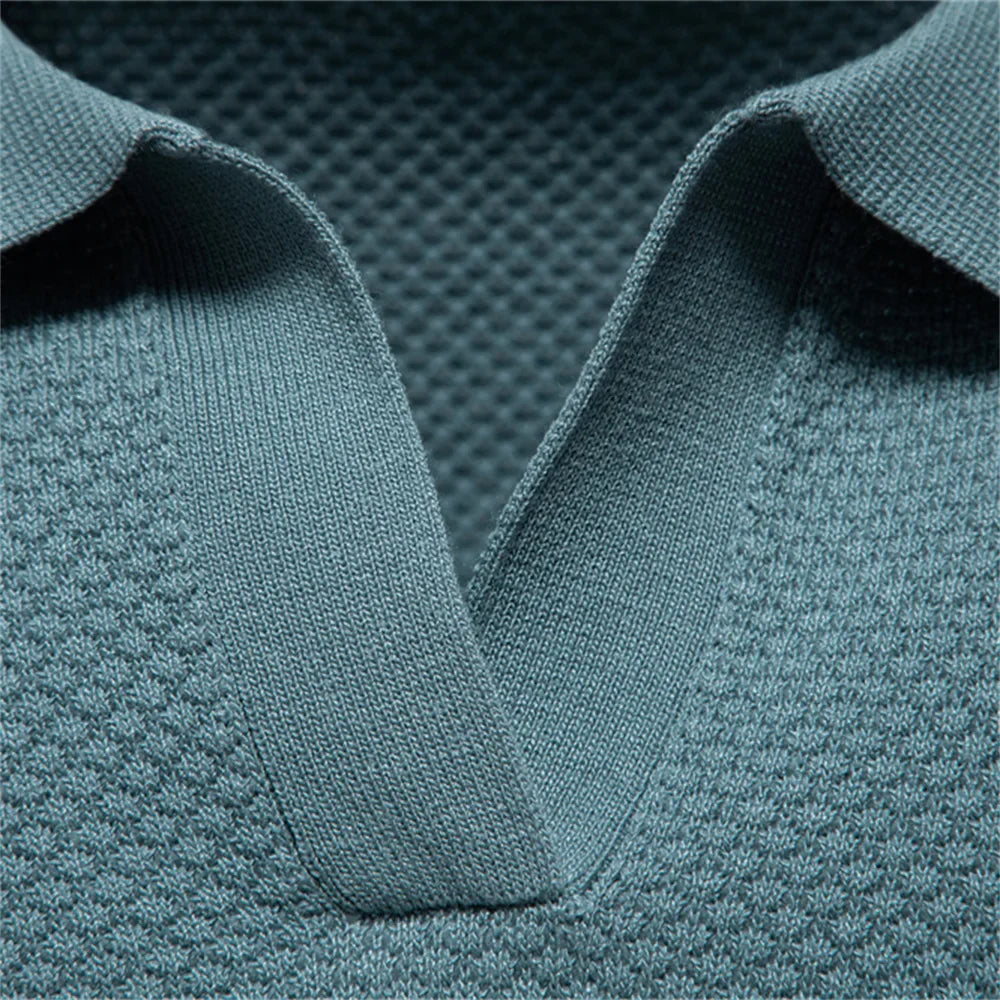 Aldric Mason Klassisk Kortærmet Polo Shirt Til Sommer Herre