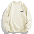 Herresweatshirt i fleece med rund hals lange ærmer pulloverdesign | Guillaume