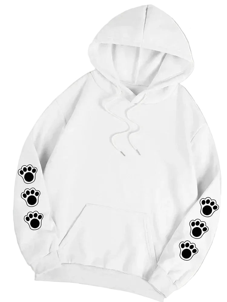 Unisex Hoodie Hundemotiv Oversized Pasform Fleeceforing Komfort | Kavro