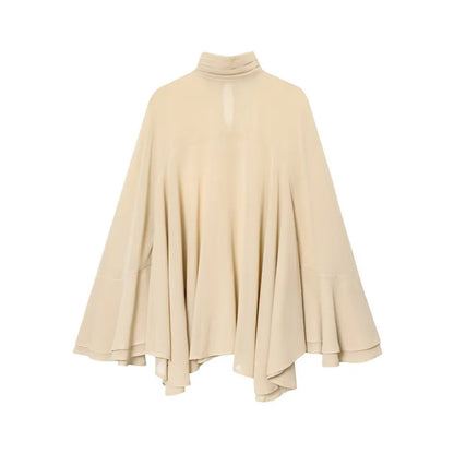 Bluse Cape Loose Chiffon Elegant | Zyrel